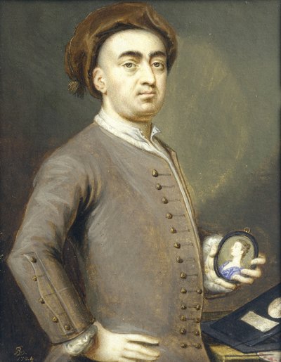 Self Portrait, 1724 by Bernard III Lens